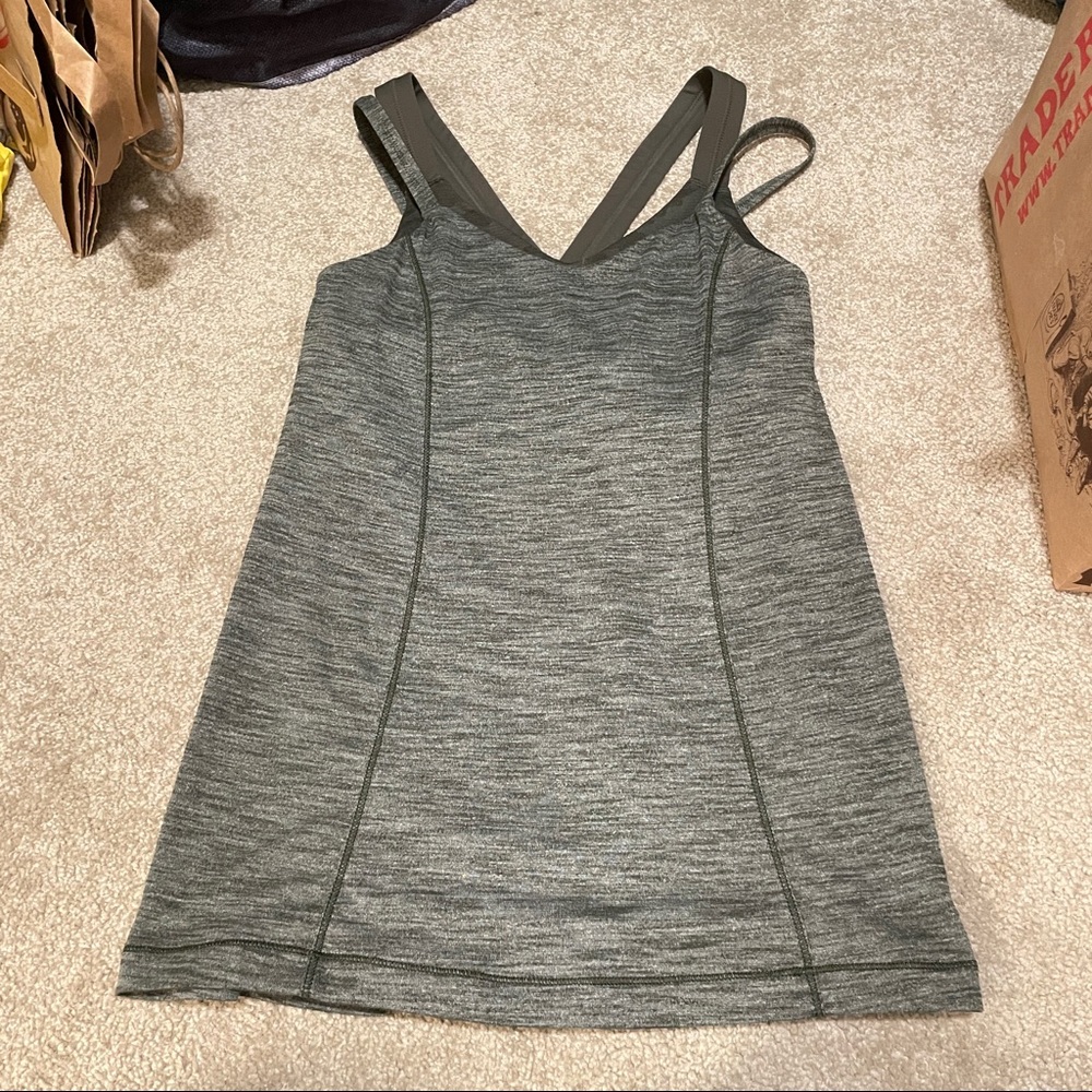 Lululemon Camo Green Bra Tank Top